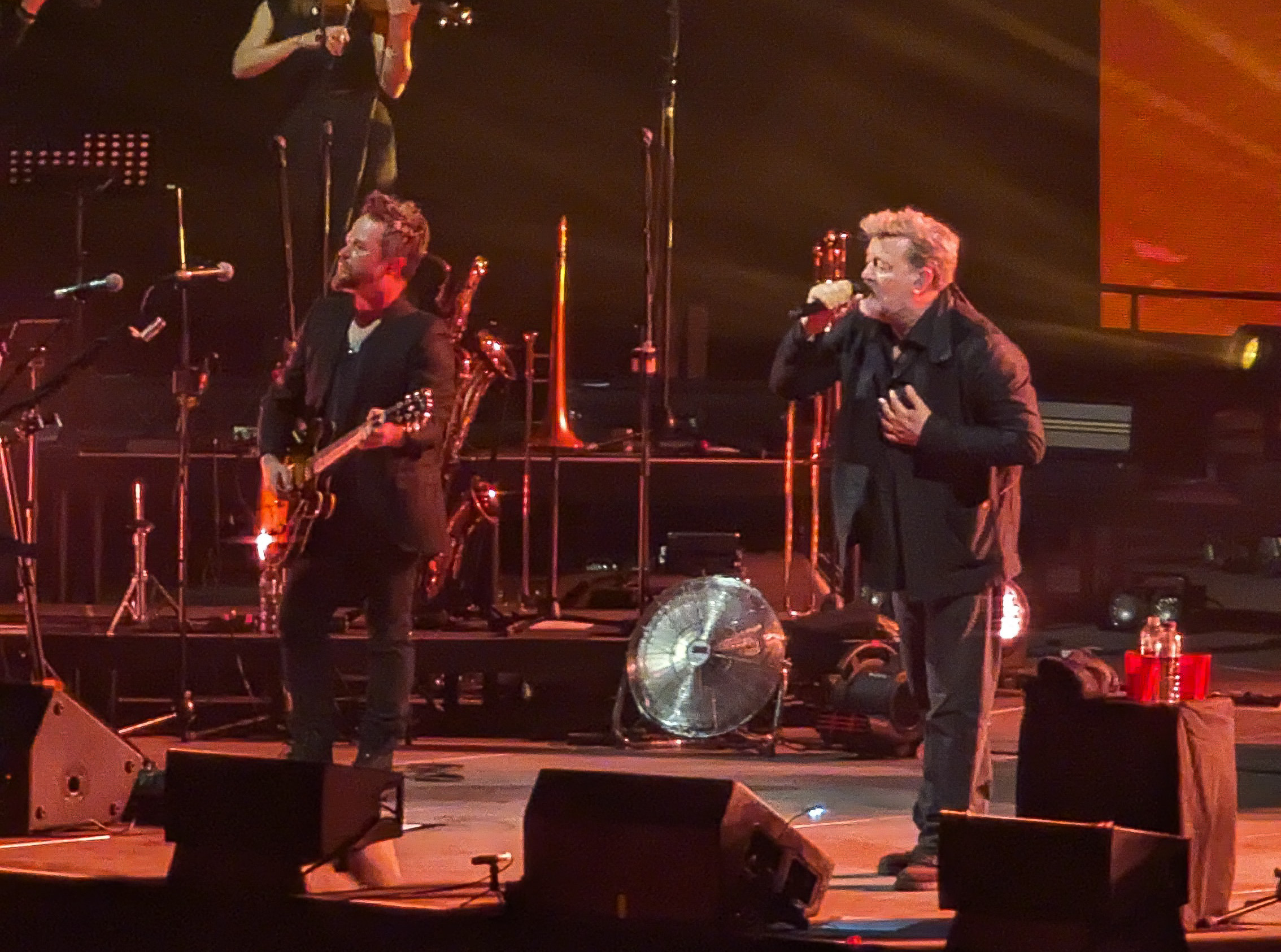 Guy close up singing